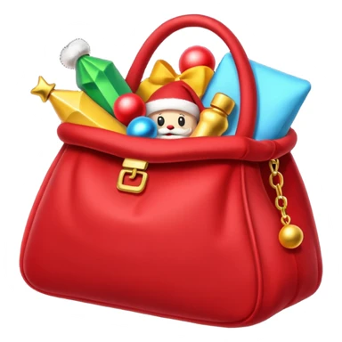 red Santa's bag  sticker