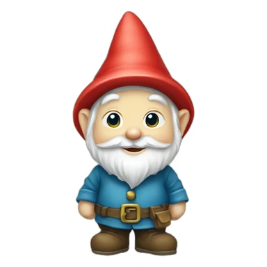 cute garden gnome sticker