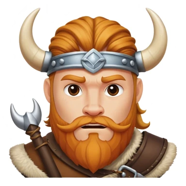vikingo con cuerno de vaca sticker