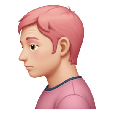 Face with bum sticker