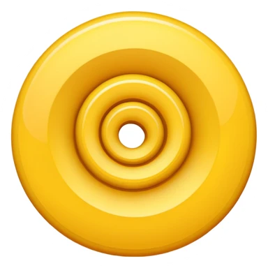 Yellow spiral sticker