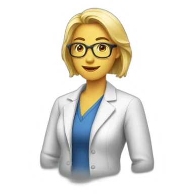 chemistry teacher women sticker