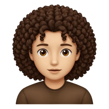 Cabelo cacheado sticker