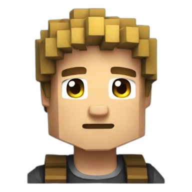 minecraft boy sticker