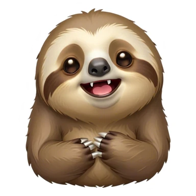 Cinematic Cute Yawning Sloth Portrait Emoji, Head tilted slightly with a dramatic, wide-open yawn, showcasing a languid, cuddly form with drowsy, half-closed eyes and an open, relaxed mouth, Simplified yet irresistibly adorable features, highly detailed, glowing with a soft, cozy glow, high shine, relaxed yet expressive, stylized with a dash of whimsical sluggish charm, soft glowing outline, capturing the essence of a drowsy yet affectionate sloth that appears ready to stretch out for a long nap! sticker