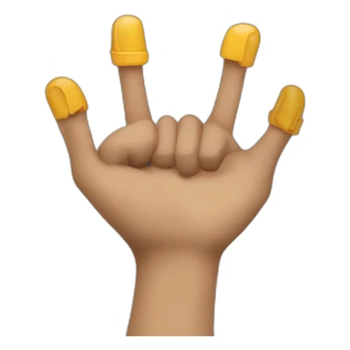 Doigt en forme de ciseaux sticker