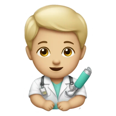 a baby at work  sticker