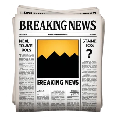 Breaking news sticker