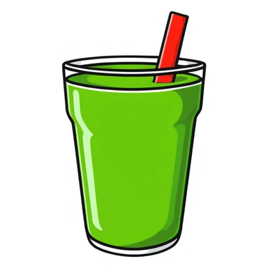 wellness green smoothie health drink sticker