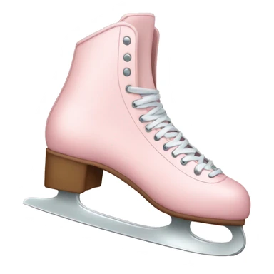 pastel pink ice skates sticker