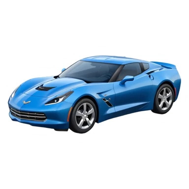 blue Chevy stingray sticker