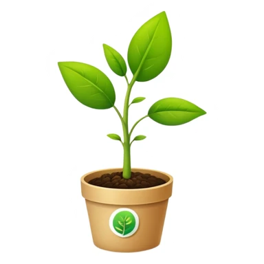A mix between a seedling and a coupon code sticker