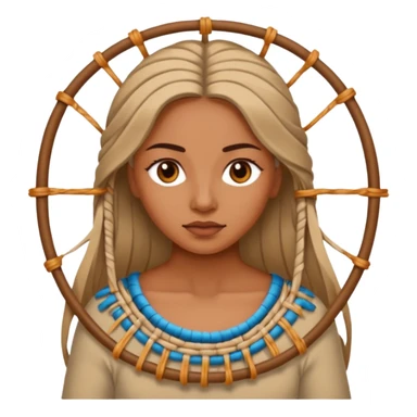 Mujer tejiendo sticker