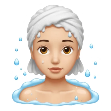 washing face sticker