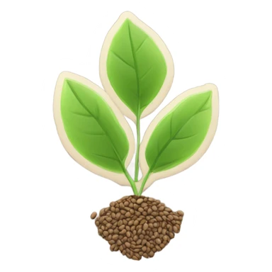 seed to plant, where the seed is labeled "seed article" and the leaves are labeled "cited by"   sticker