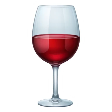 Red wine glass
 sticker