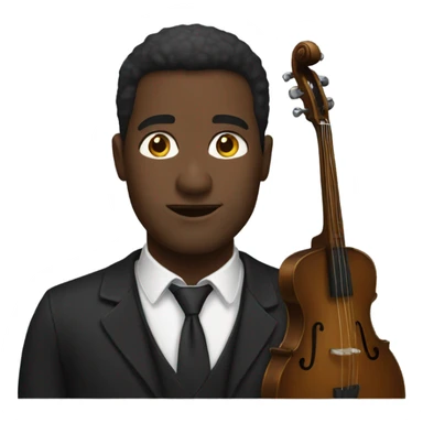Black person with baritone sticker