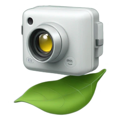 small-leaf-floating-on-water-block-and-security-ptz-camera-behind sticker