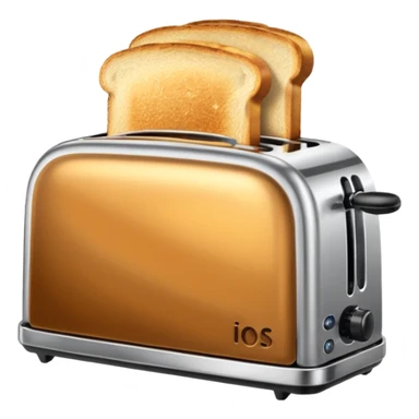 toaster with toast in it sticker