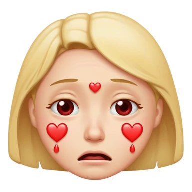 Can you combine these 2 emojis 😭💞 sticker