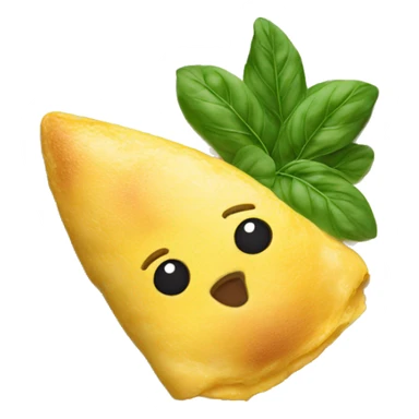 French omelette on a plate sticker