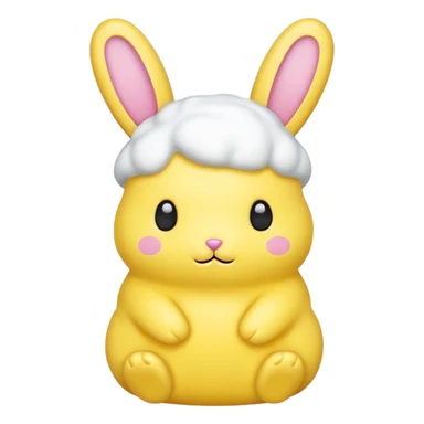 peeps bunny sticker