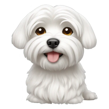 maltese dog sticker