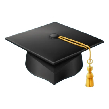Graduation Cap in aSpace sticker