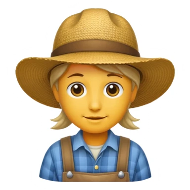 farmer hat sticker