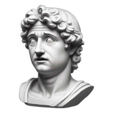 confused italian statue sticker