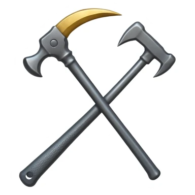 The Sickle and Hammer are dark gray and crossed sticker