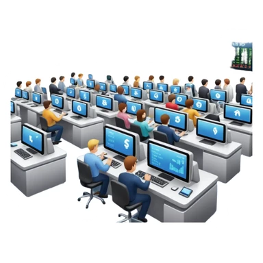 financial market sticker