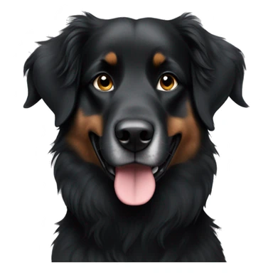 All black Australian Shepard, no white markings anywhere  sticker