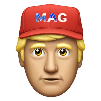 Trump MAGA hat sticker