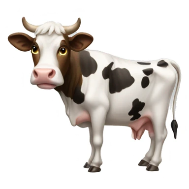 A cow with wings sticker