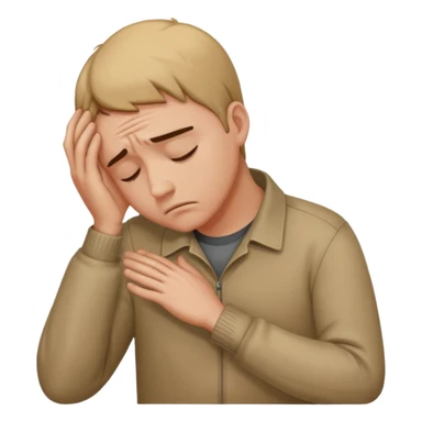 Create ecmoji so sad like that 🫩 man sticker