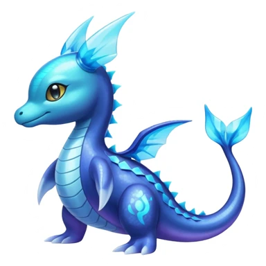 Shiny Colorful Iridescent Bioluminescent Glowing Neon Lapras-Meloetta-Vaporeon-Dialga-Suicune-fusion sticker