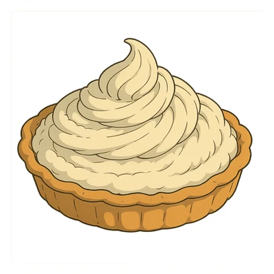 ghibli style cream pie sticker