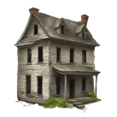 derelict house sticker