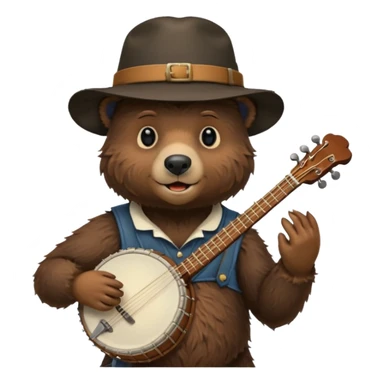 black bear musician sticker