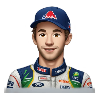 Hyper realistic pierre gasly sticker