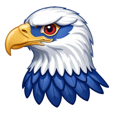 Eagle made of the American flag sticker