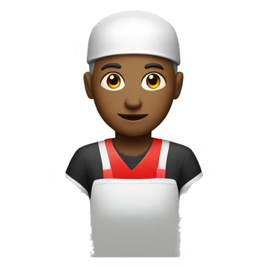 small server with red accent sticker