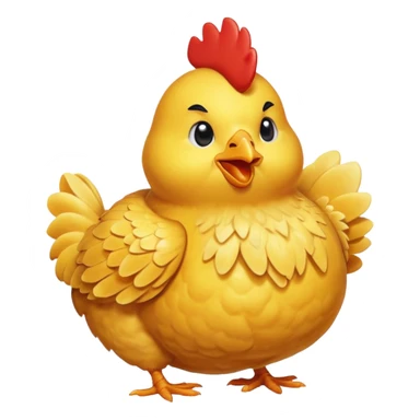 A chicken coming out of the shell sticker
