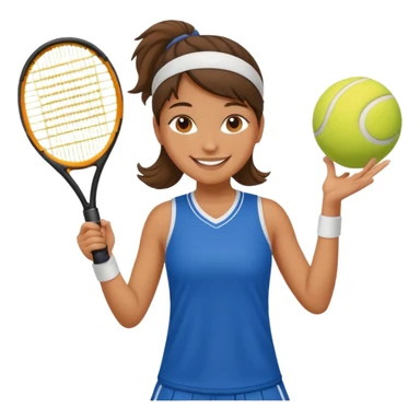 tennis girl jersey sticker