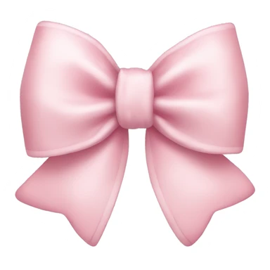 light pink bow sticker