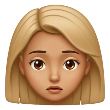 girl looking disgusted giving side eye  sticker