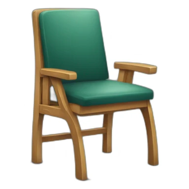 teacher's armed chair with a blackboard behind sticker