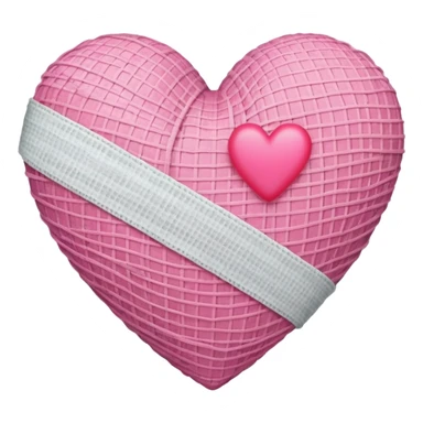 corazón vendado rosa  sticker