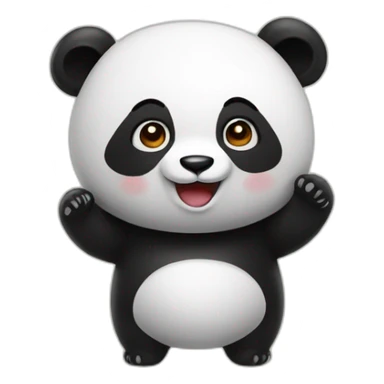 Panda saying good game sticker
